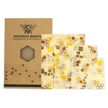 허니 밀랍랩 친환경 왁스 식품 밀랍랩, Bee-pattern개