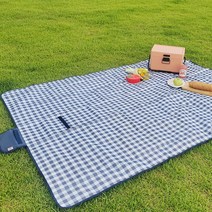 감성 피크닉매트 대형 방수 돗자리 캠핑매트 비치 야외용, (네이비)