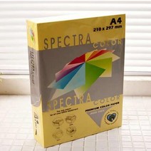 [B1P] 스펙트라 A4 칼라용지 색상지 색지 노랑색 500매 _ a4색지 색종이 양면색종이 색한지 양면색상지 플라잉칼라 단면색종이 크라프트지 ( B1P / 83889EA ), 본상품선택