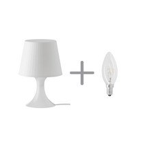 이케아 LAMPAN 탁상스탠드 취침등, 화이트