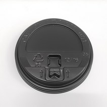 [종이컵뚜껑] 12 16 20 22온스용 개폐형 검정(100개), 단품, 단품