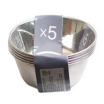 GY 미니 스텐 미니볼 5p 5호 10.5cm 양념 소스볼 가정 식당 캠핑 종지 반찬그릇