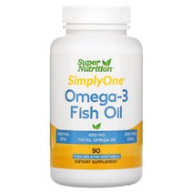 슈퍼뉴트리션 오메가3 피쉬 오일 1000mg 피쉬 소프트젤 90정, 2병