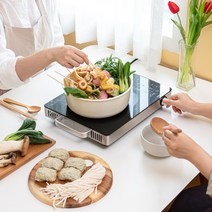 키친아트 NEW 1구 하이라이트 고급형 PRO 휴대용 미니 인덕션 올스텐 가정용 캠핑 전기레인지, KA-805, 자가설치