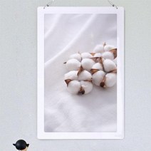 nt331-행잉액자 따스한목화(사각세로대형) 타입1