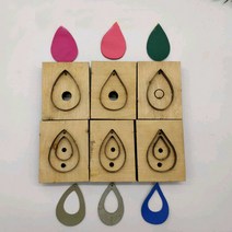 디자이너 가죽 공예 템플릿 귀 반지 장식 peacook 깃털 죽을 절단 칼 금형 손 기계 펀치 도구, [06] F design