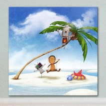 아트박스/꾸밈 iw650-깡통로봇과나무인형의여행_노프레임, 3타입