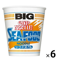 일본 라면 닛신 컵누들 해산물 씨푸드 빅사이즈 104g x 6팩, 1개