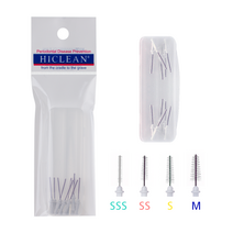 하이크린(HICLEAN) #HL10R 치간칫솔 L-Type 리필10p, 사이즈 M