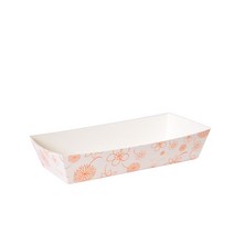 가게 시장 분식점 일회용 사각 종이 접시 트레이 DK-7-1호 1박스 1400개