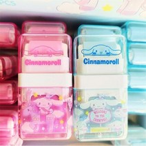 2Pcs kt 먀오 롤러 지우개 귀여운 산리오 시나모롤 마이 멜로디 Gudetama 학생용 편지지 크리 에이 티브 칩 제거 아이 축의금