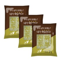 진짜두부 두부모래 녹차 7L 3개 묶음, 딸기향