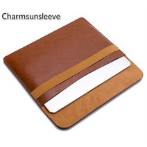 Charmsunsleeve 레노버 씽크패드 P53s 15 인치 모바일 워크 스테이션 노트북 파우치 케이스 극세사 가죽 커버 슬리브 백, [01] 156 인치, [02] Dark Brown