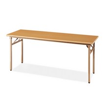 사각 대형 철제 접이식 테이블 사무용 연수용 컴퓨터 접는 긴책상 포밍절탁자 1200 1500 1800테이블 학생 독서 수업 강의 회의실 행사 교회 노트북 다용도 입식일자형 작업대, 접이식테이블 1500x450 YW502-8, 월넛