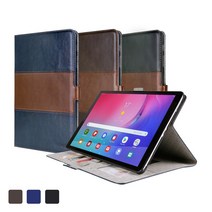 스냅케이스 갤럭시탭A 10.1 2019 빈스북커버 가죽케이스 T510/T515, 블랙브라운
