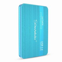 짱구usb 샌디스크usb 외장형 하드 드라이브 2.5 휴대용 HD Externo 1 테라바이트 2 USB3.0 스토리지, [07] 80gb, [02] Sky blue