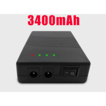 출력 12v 블랙박스 보조 배터리 3400mAh 9v 5v 인산철, 3400mAh 스위치  듀얼 DC  4LED