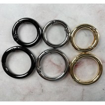 수지네작업실 가방 O링 4개입 오링 연결고리 가방 부자재 내경 2cm 2.5cm, O링 블랙