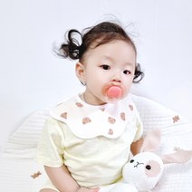 BayKids 무형광 롤링턱받이, 17)무지 롤링턱받이 베이지