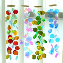 생활공감 DIY 봉봉 스팽글 홀로그램 모빌 썬캐쳐 만들기 키트, 블루오로라
