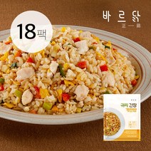 바르닭 닭가슴살 곤약볶음밥 귀리&간장계란밥, 250g, 18팩