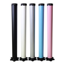 철물의민족 책상다리 식탁 가구 테이블다리 가구발 상다리 짧은다리 300mm 700mm, 식탁다리 700mm-블루(해바라기)