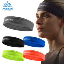 아오니제 스포츠 헤어밴드 땀흘리방지 요가 달리기 러닝 운동 AONIJIE E4086, 네온 오렌지