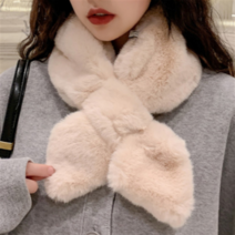 시크랩 털목도리 쁘띠목도리