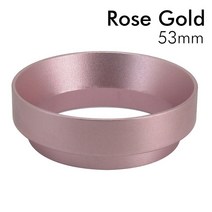 에스프레소 투약 깔때기 커피 Portafilter 알루미늄 51/53/58mm 링 기계 액세서리 양조 도구, Rose Gold 53mm_CN