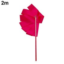 2M/4M 다채로운 Rythmic 체조 리본 댄스 리본 리듬 아트 체조 발레 스 트리머 twirling로드 스틱 훈련, 2M 레드, 중국