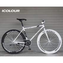 ( 픽시자전거 ) 26인치 입문용 픽시 바이크 30/40/60림 출퇴근 무단 자전거, 블랙 화이트 26인치-60림