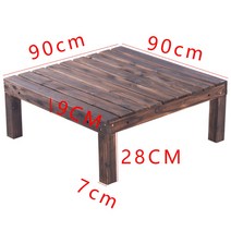 야외 테라스 DIY 조립식 데크 조립식 평상 방부목 옥상 나무평상 데크만들기, 유발 정사각 플랫폼
