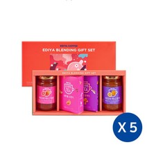 [이디야 커피] [이디야] 블렌딩 선물세트(티백+청) X 5개, 상세 설명 참조