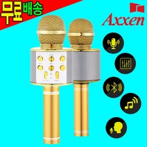 Axxen 블루투스 스피커 무선 마이크 노래방 MP3 녹음 AUX, 액센 P151 블루투스 마이크 스피커