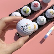 선물포장 어버이날 레터링 골린이 커스터마이징 골프볼 세트 3구 커스텀 5구 골프공 골프입문, 문구 변경 O_25