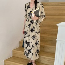 마이시즌 여성용 미샤 빅플라워 원피스