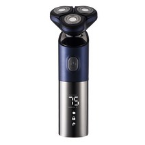 멀티 스마트 전기면도기 남성 USB 충전면도기 전신 수염 워시드, 359 블루, 359 표준+코 헤어 머리+이발+클렌징, Bg-359(4In1)+좌석충전기