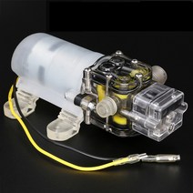 1마력모터 수중펌프 양수기12V 24V 60W 크리스탈 투명 세차 마이크로 다이어프램 주파수 변환 워터 펌프, 01 12V