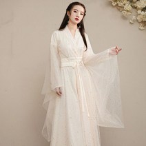 우아한 별빛 여성 어른 계랑 철릭 한복 한국 무용 의상 사극 뮤지컬 촬영