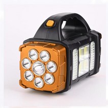 샤오미USB 충전식 방수 손전등 4 기어 COBLED 토치 라이트 캠핑 하이킹을 위한 휴대용 강력한 랜턴 태양 빛, 02 Yellow L