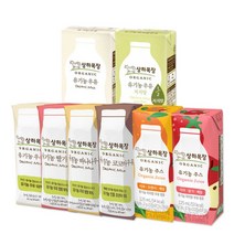 상하목장 유기농 멸균 우유 x 24팩 125 190 200ml 흰 딸기 바나나 코코아 저지방 주스, 상하목장 125ml-딸기우유