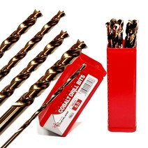 클리브랜드 서스용 코발트 드릴 비트 드릴날 스텐 기리 2.0-2.9mm, 코발트드릴 2.1mm (10개세트)