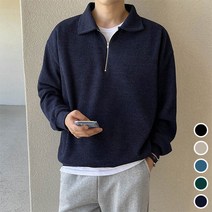 바이모노 / [당일출고] 모노 카라 니트 집업 XL~6XL