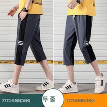 반바지 남 7부 바지 캐주얼 루즈핏 속건 얇은 5부 아이스 한국판 일자 트레이닝 팬츠