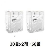 강블리라이프 블링 휴 3겹 재생펄프 롤화장지 30m, 13팩, 60롤