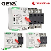 GEYA-W2R ATS 110V 220V PC 이중 전원 자동 전환 스위치 63A 100A 가정용 전송 50/60Hz, 04 W2R 3P 110V_01 25A