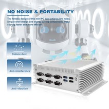 미니컴퓨터 PC 노트북 팬리스 산업용 인텔 코어 i5 i7 윈도우즈 10 HDMI VGA, 7.8GB RAM 1TB HDD - i74500U