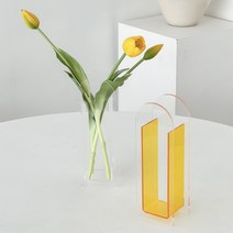 아크릴 화병 꽃병 / 오로라 홀로그램 인테리어 북유럽 스튜디오 오브제 홈카페, 투명
