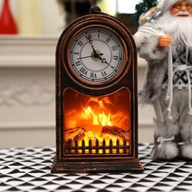(GTS52015)시계 LED 벽난로 불멍 무드등, 단품, 단품