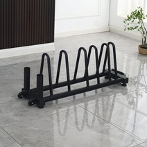 실내 바벨 원판 거치대 홈트 중량 덤벨 보관대 정리대, 트레일러 바벨 랙(탈착식) 대형